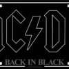 AC/DC: Back In Black- Seinäkyltti