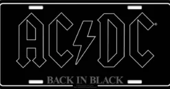 AC/DC: Back In Black- Seinäkyltti