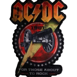 AC/DC : For those about to rock 1981 cut-out- Kangasmerkki
