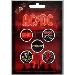AC/DC PWR-UP - Pinssi setti, 5kpl