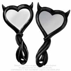 Alchemy Devil's Heart - käsipeili, black