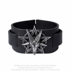 Alchemy Gothic Baphomet - Nahkaranneke