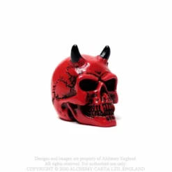 Alchemy Gothic Demon skull - Mini koriste esine