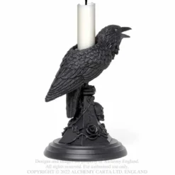 Alchemy Gothic Poes raven - Kynttilänjalka
