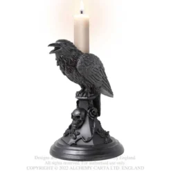 Alchemy Gothic Poes raven - Kynttilänjalka