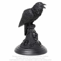Alchemy Gothic Poes raven - Kynttilänjalka