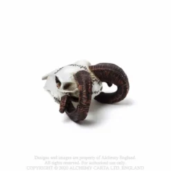 Alchemy Gothic Rams Skull - Mini koriste esine