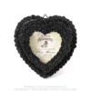 Alchemy Gothic Small Black Rose Heart- valokuvakehys