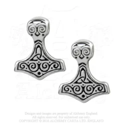 Alchemy Gothic Thor Hammer Studs - Korvakorut