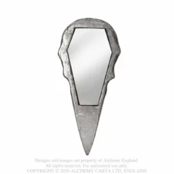 Alchemy Raven Skull - käsipeili, silver
