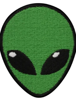 Alien Head - kangasmerkki