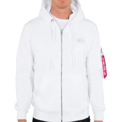 Alpha Industries Back print- Huppari, white