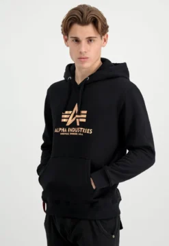 Alpha Industries Basic Foil Print - Huppari, musta-kulta