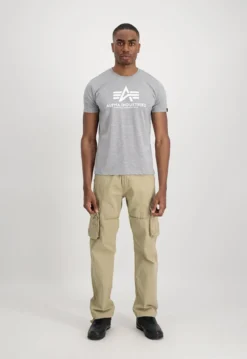 Alpha Industries Basic - T-Paita, vaalean harmaa