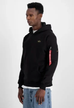 Alpha Industries 3D Small Logo - Huppari, musta