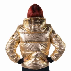 Alpha Industries Hooded Puffer NASA - Talvitakki gold