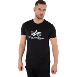 Alpha Industries Reflective print - T-Paita, black