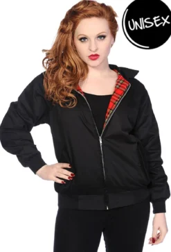Banned Harrington - Unisex välikausitakki, Musta