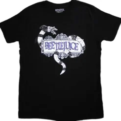 Beetlejuice Snake Badge - T-paita
