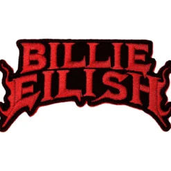 Billie Eilish Flame Red - Kangasmerkki
