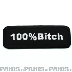 100% Bitch - kangasmerkki