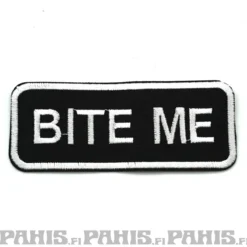 Bite me - kangasmerkki