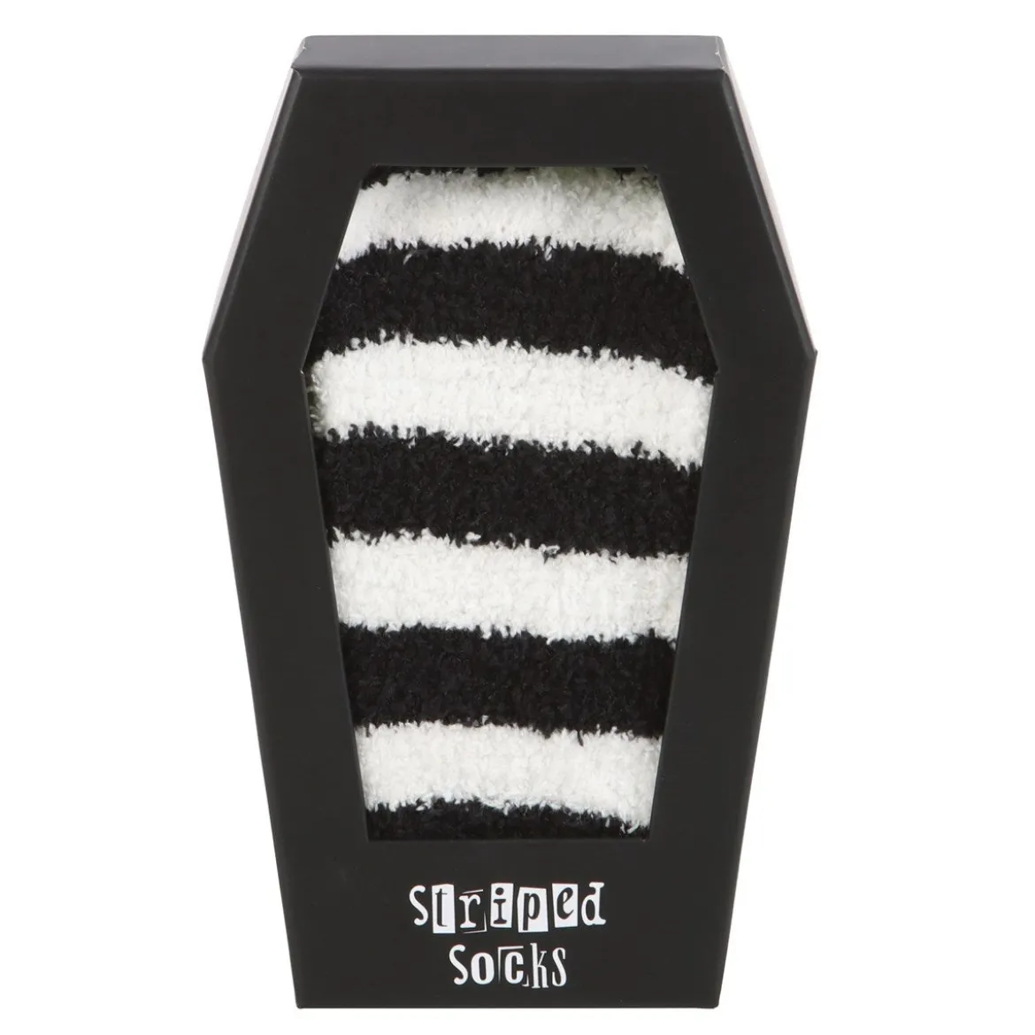 Black/white Pörrösukat arkku lahjapakkauksessa