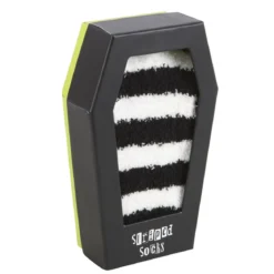 Black/white Pörrösukat arkku lahjapakkauksessa