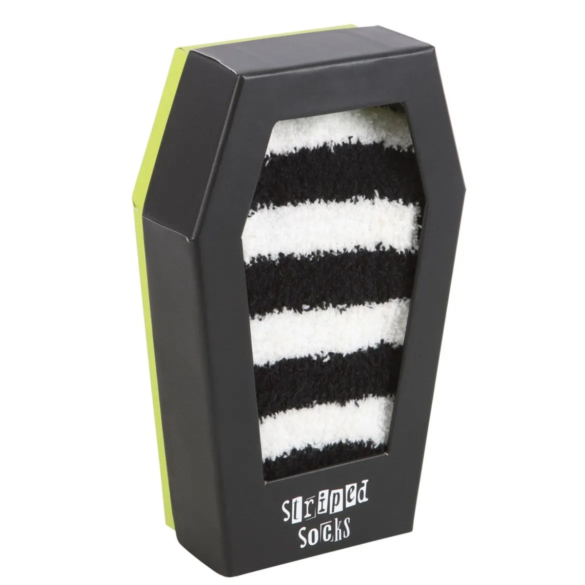 Black/white Pörrösukat arkku lahjapakkauksessa