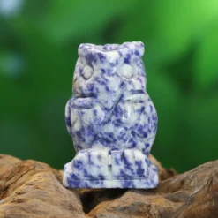 Blue Spot-jaspis - Pöllö, 5cm