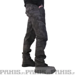Brandit Adven Slim Fit - Reisitaskuhousut, darkcamo