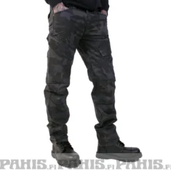 Brandit Adven Slim Fit - Reisitaskuhousut, darkcamo
