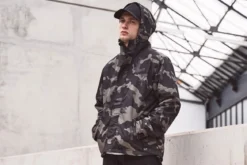 Brandit Frontzip - Tuulitakki, darkcamo