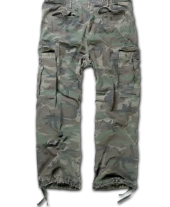 Brandit M65 Vintage reisitaskuhousut - Woodland