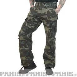 Brandit Pure Vintage Reisitaskuhousut - Darkcamo
