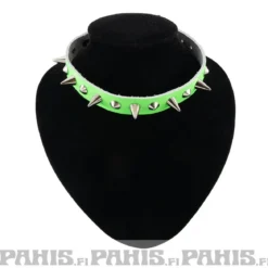 Bullet 69- Choker, Small Cones Fluorescent Green