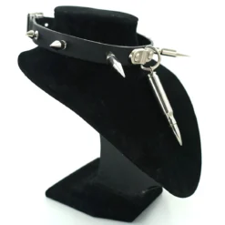 Bullet 69 1row large,medium,small spike and bullet - Choker