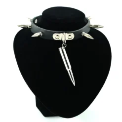 Bullet 69 1row medium spike and bullet - Choker