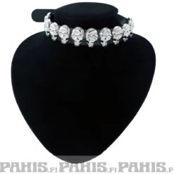 Bullet 69 1row skulls - Choker
