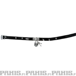 Bullet 69 1row small, medium and large large spike and padlock - Choker