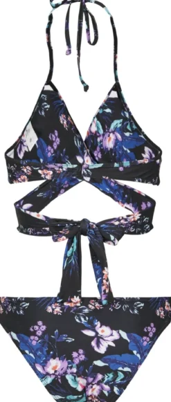 Classics Draped Pattern - Bikinit, lilac flower