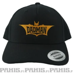 Dadman 5-Panel Premium curved visor snapback - Lippis, black