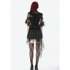 Dark In Love Lace Mesh Patchwork - Viitta