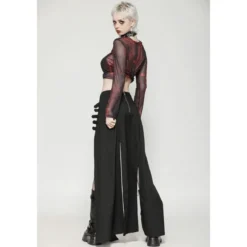 Dark in Love Punk Black Slit Metal - Maksihame
