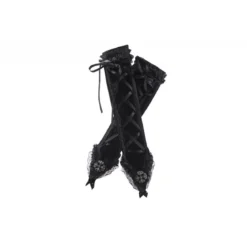 Dark In Love Velvet Lace Up - Käsineet