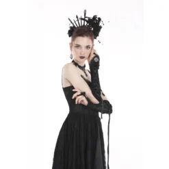 Dark In Love Velvet Lace Up - Käsineet