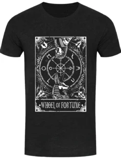 Deadly Tarot: Wheel Of Fortune - miesten t-paita
