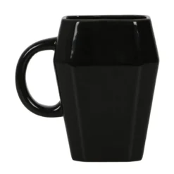 Death Before Decaf Coffin muki