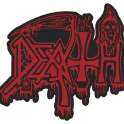 Death: Logo Cut Out - Kangasmerkki