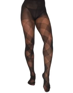 Diagonal Check Sheer - Sukkahousut
